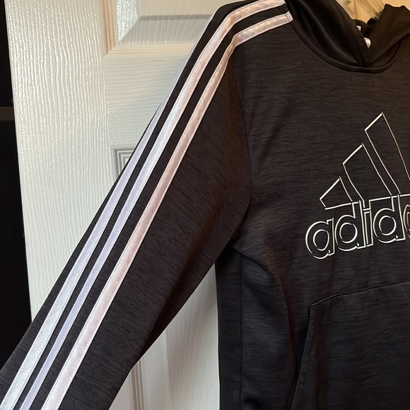 Adidas boys fleece lined hoodie - Picture 2 of 5
